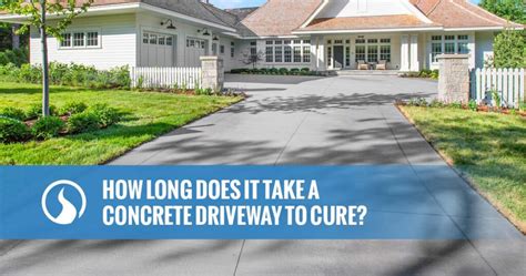 how long concrete driveway cure